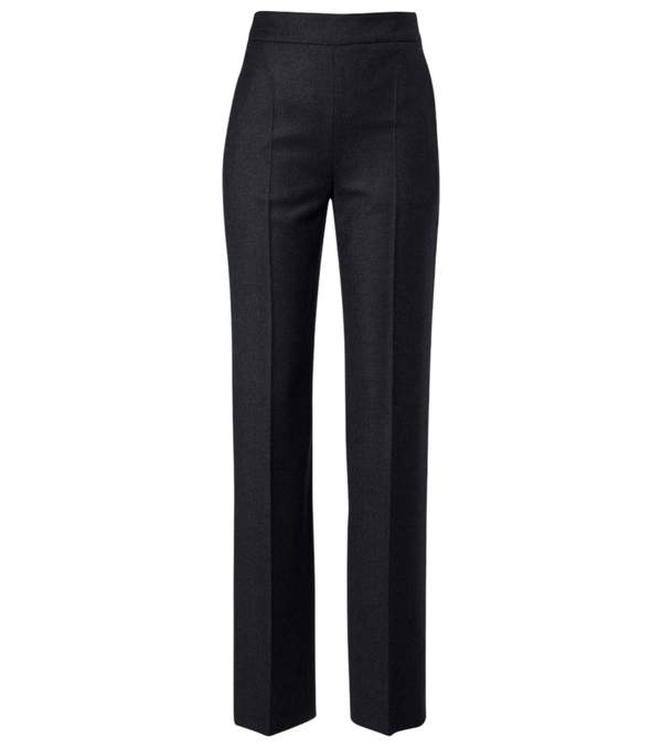 Pantalones rectos de franela de lana de Agnona