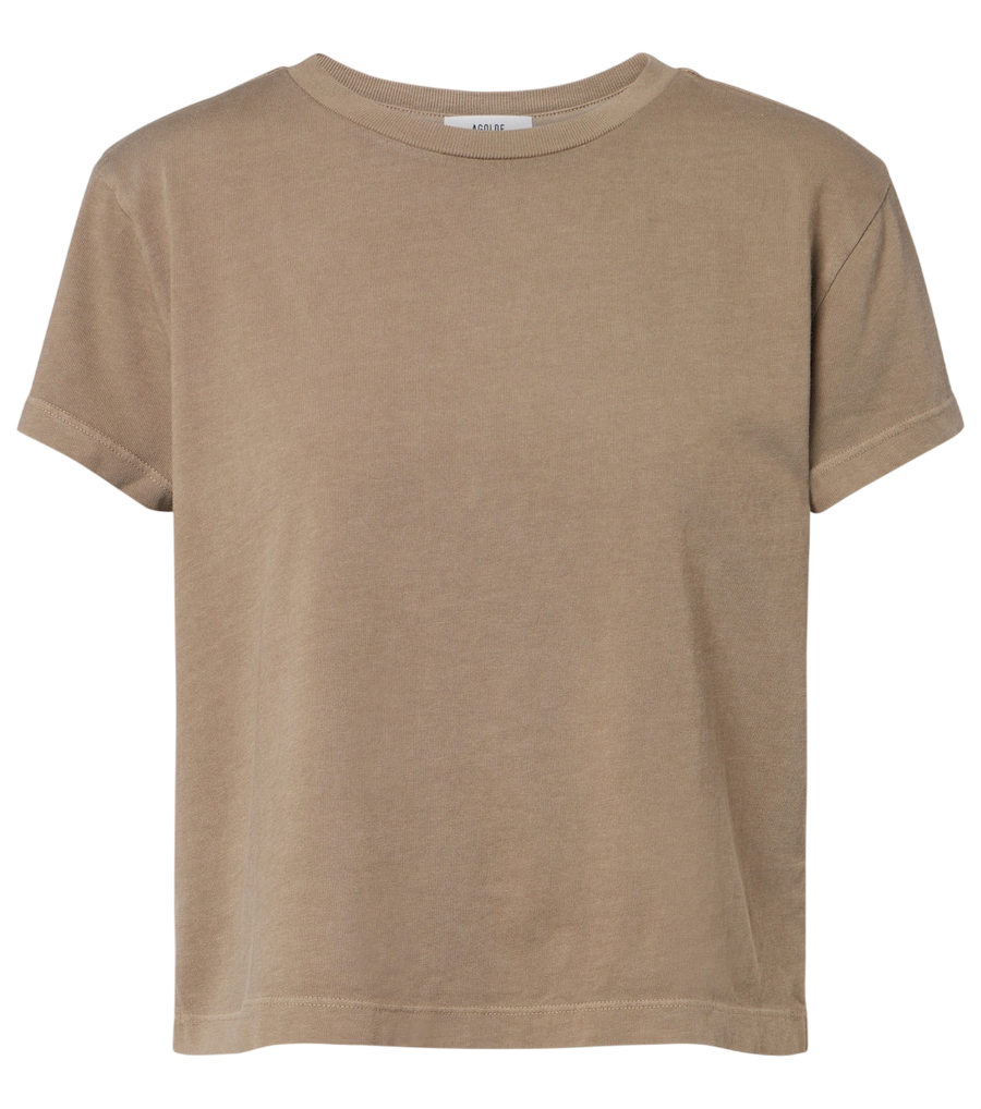 Camiseta de punto de algodón Adine de Agolde