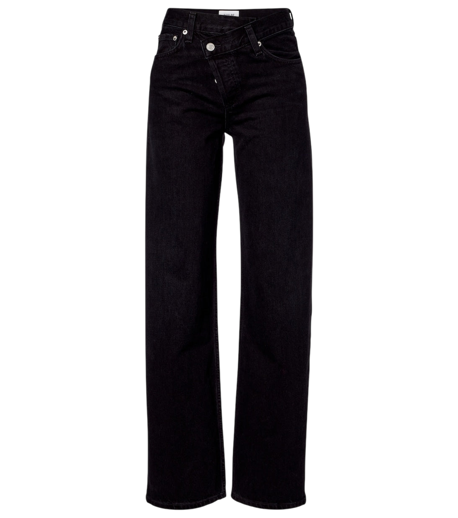 Agolde Calça jeans Arc Criss Cross com pernas em formato de barril