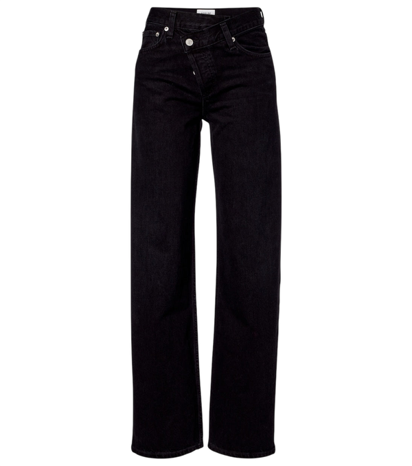 Jeans de corte barril con diseño cruzado Arc de Agolde