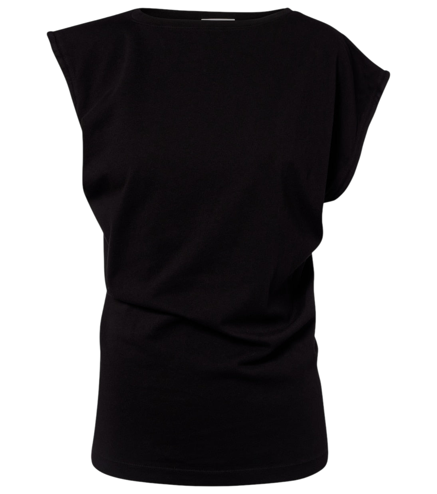Agolde Beth asymmetric cotton jersey T-shirt