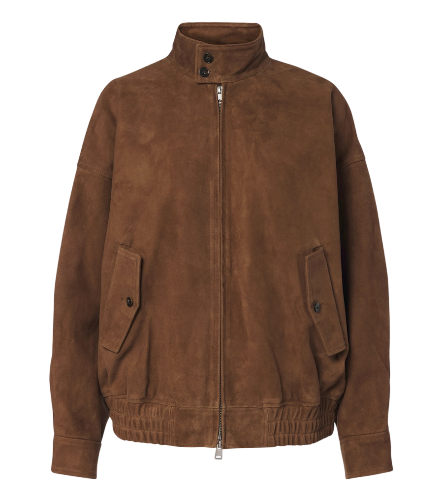 Agolde Blair suede blouson jacket