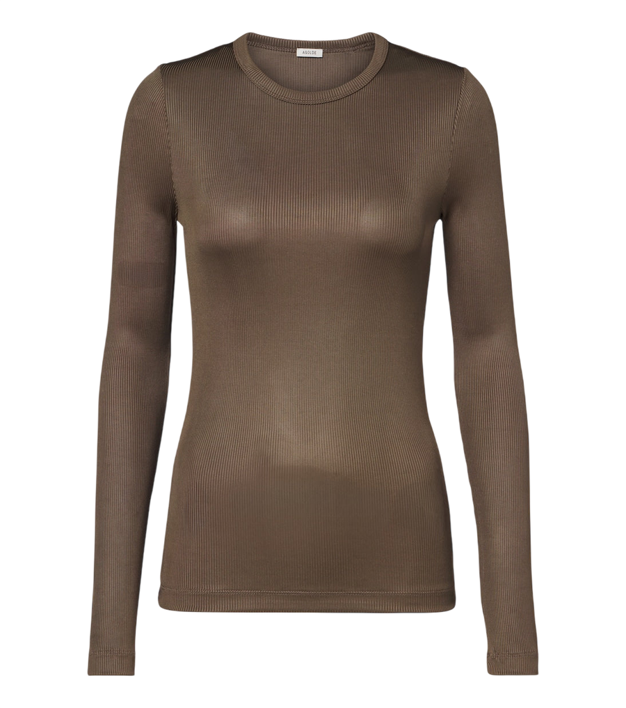 Agolde Delphi ribbed-knit top