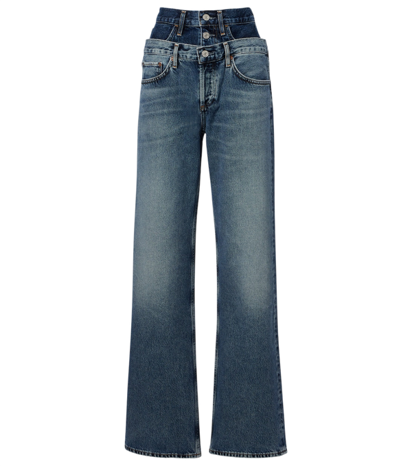 Agolde Elson high-rise wide-leg jeans
