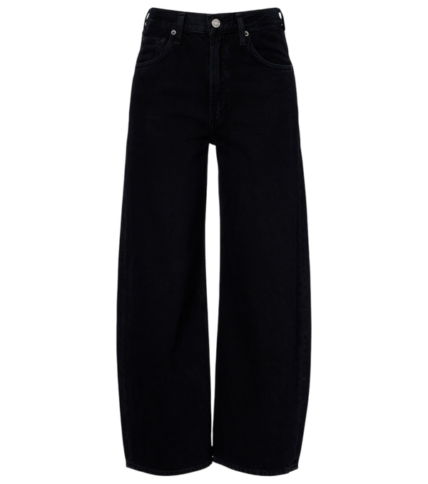 Agolde Low Curve cropped mid-rise barrel-leg jeans