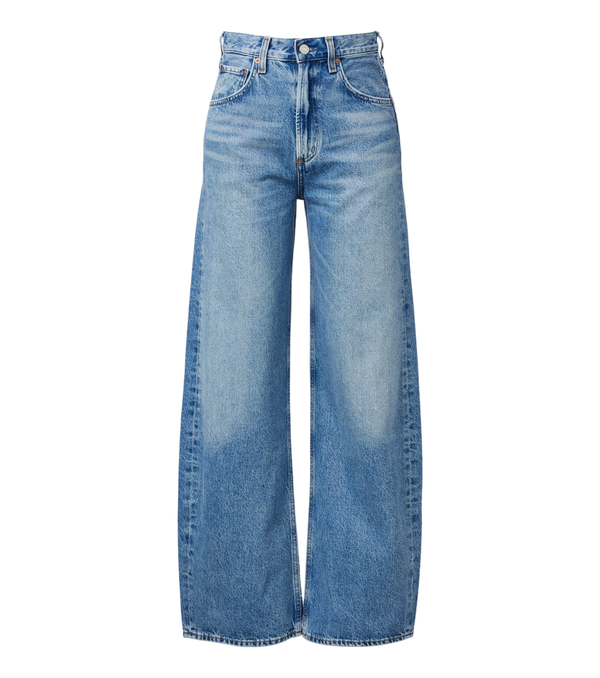 Agolde Low Curve faded wide-leg jeans