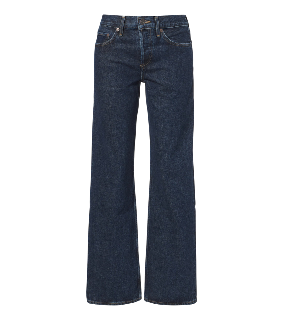 Agolde Calça jeans de cintura baixa, modelagem ampla e caimento solto