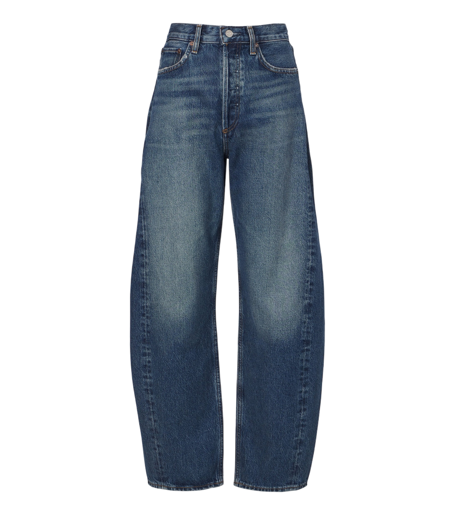 Vaqueros de pierna estilo barril Agolde Luna Pieced