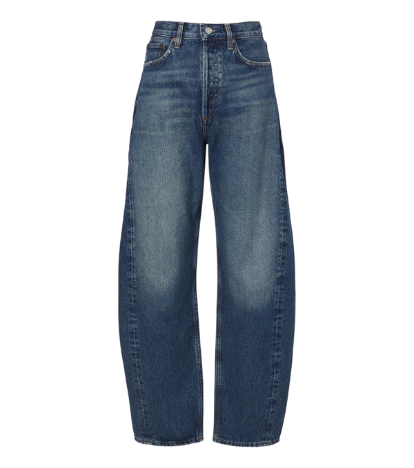 Agolde Luna Pieced barrel-leg jeans