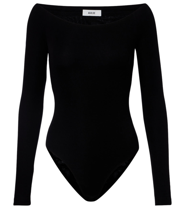 Agolde Maren off-shoulder bodysuit