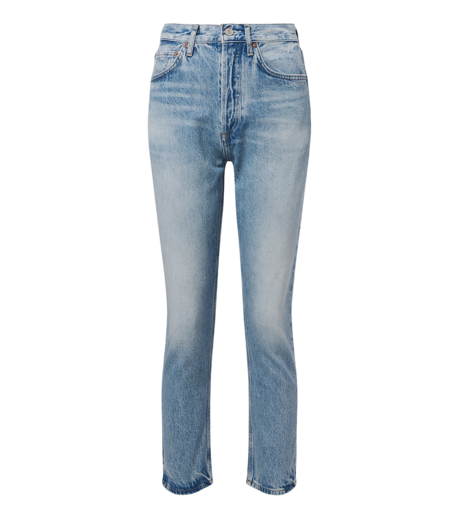 Jeans rectos de tiro alto Riley de Agolde