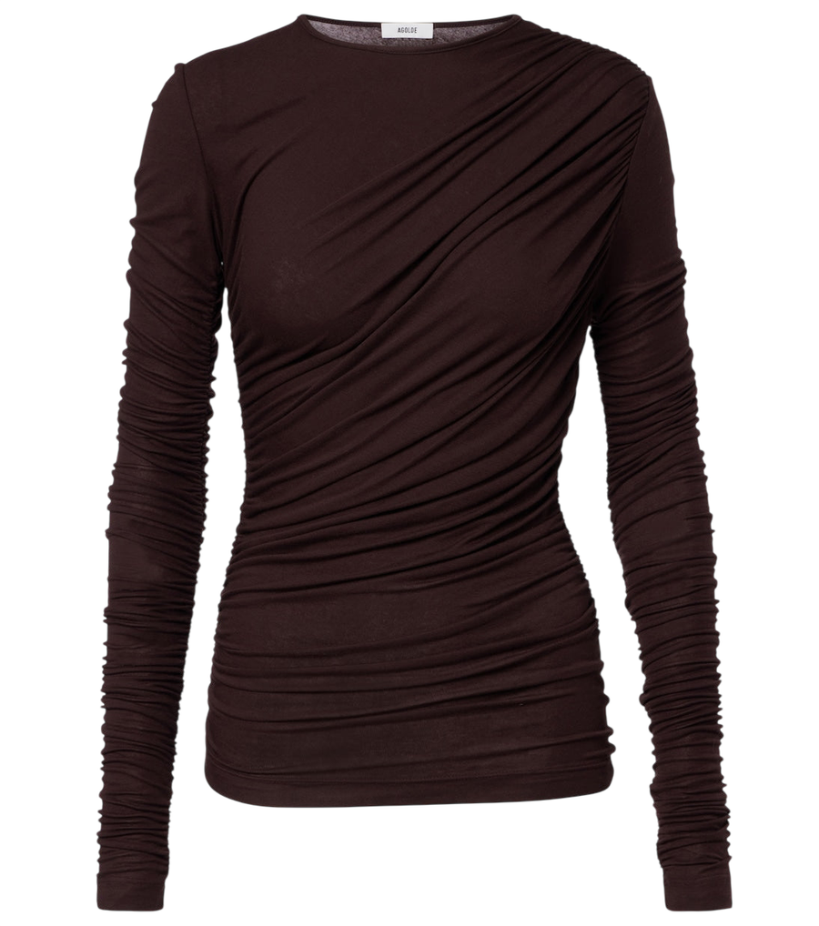 Agolde Tania Twist ruched top