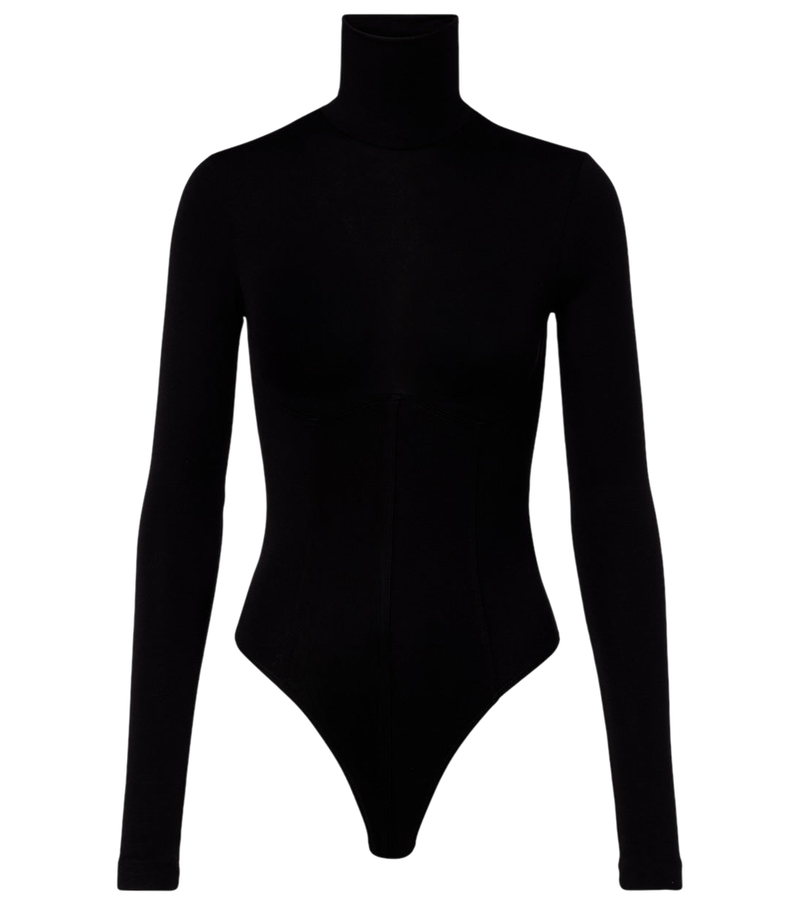 Agolde Wilma jersey turtleneck bodysuit