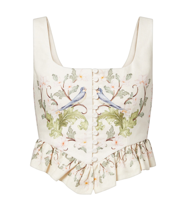 Agua by Agua Bendita Eslabón printed linen top [white-bg-v2:70850d8b-8e4c-4263-895b-6a06245b45db]