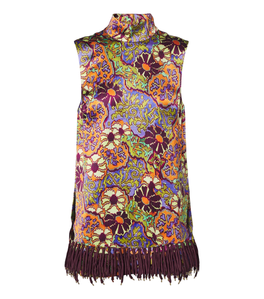 Alémais Joanna floral fringed top