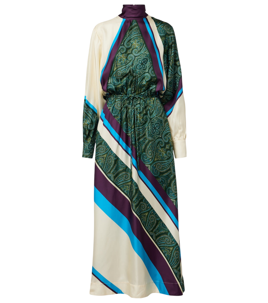 Alémais Joni printed silk midi dress