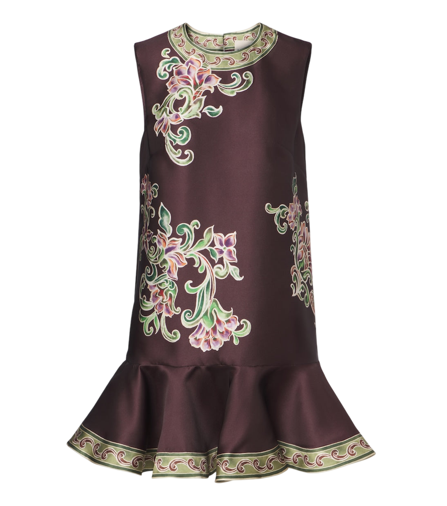 Alémais Josie floral ruffled minidress