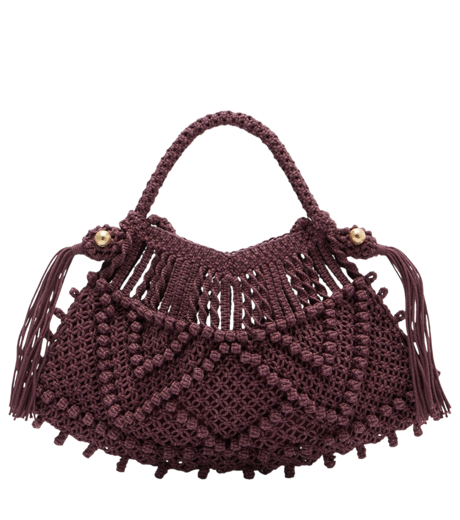 Alémais Macrame Small top-handle bag