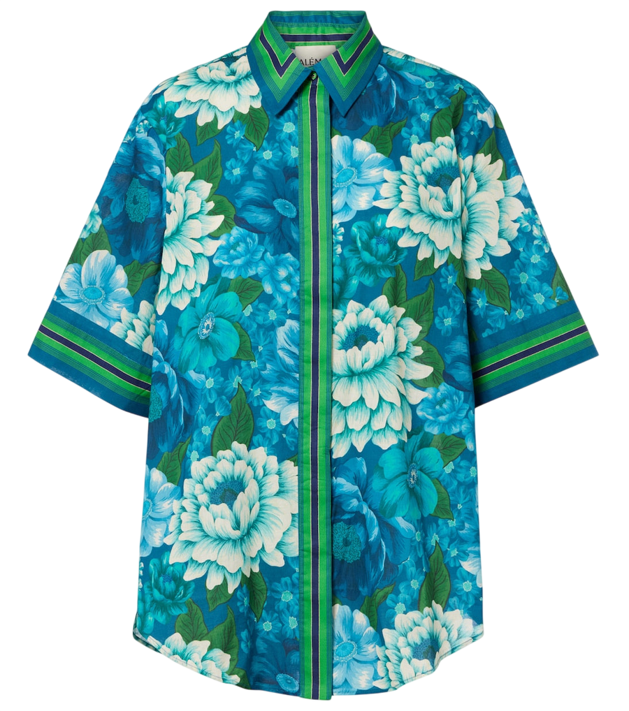 Alémais Margo oversized printed cotton shirt