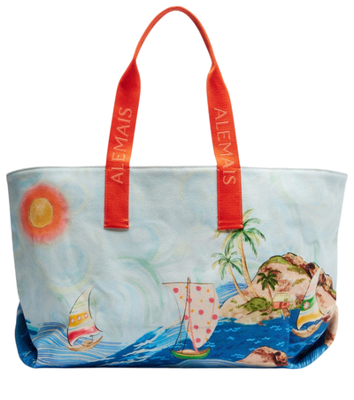 Alémais Printed cotton canvas tote bag [white-bg-v2:2a306c15-e378-466d-bf39-1767a2787a45]