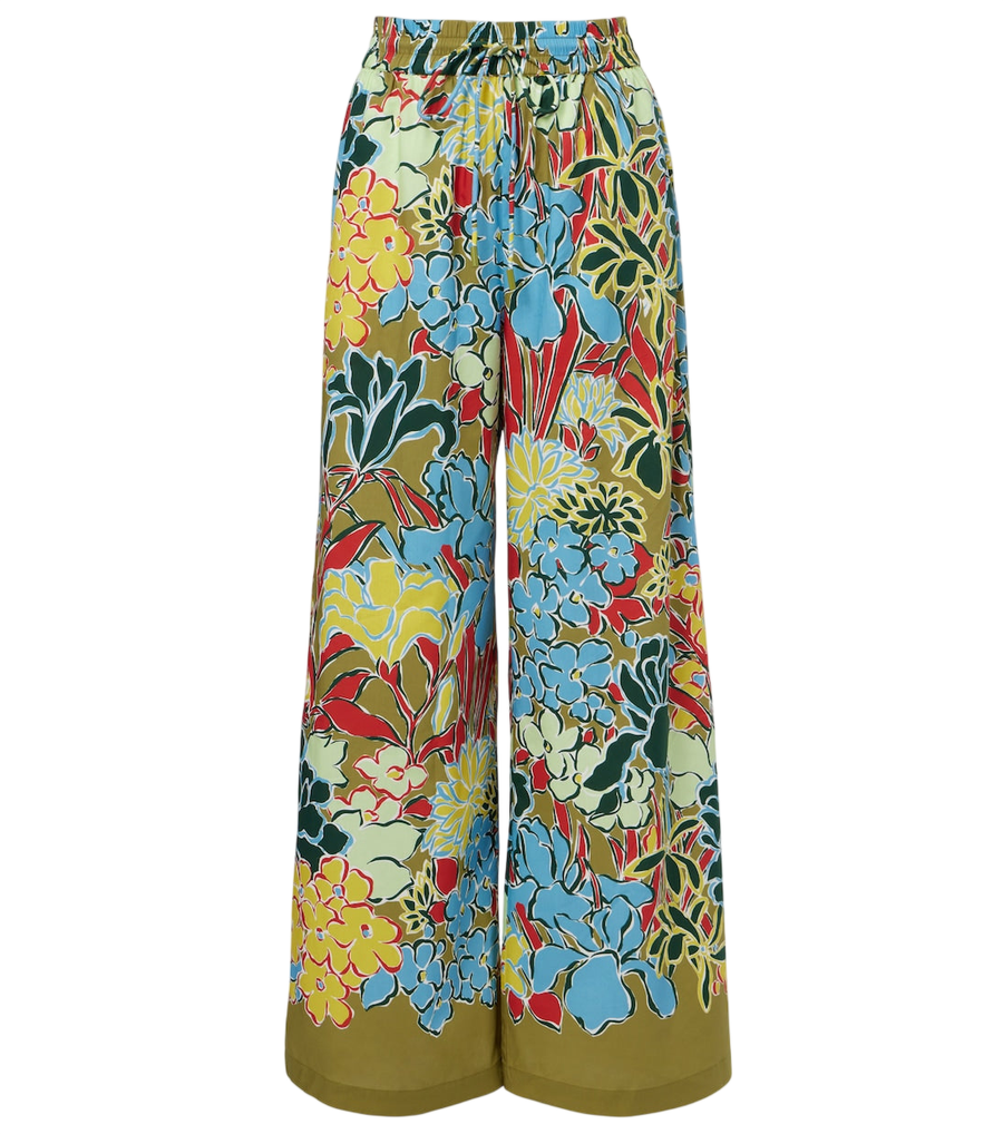 Alémais Solstice cotton-blend wide-leg pants