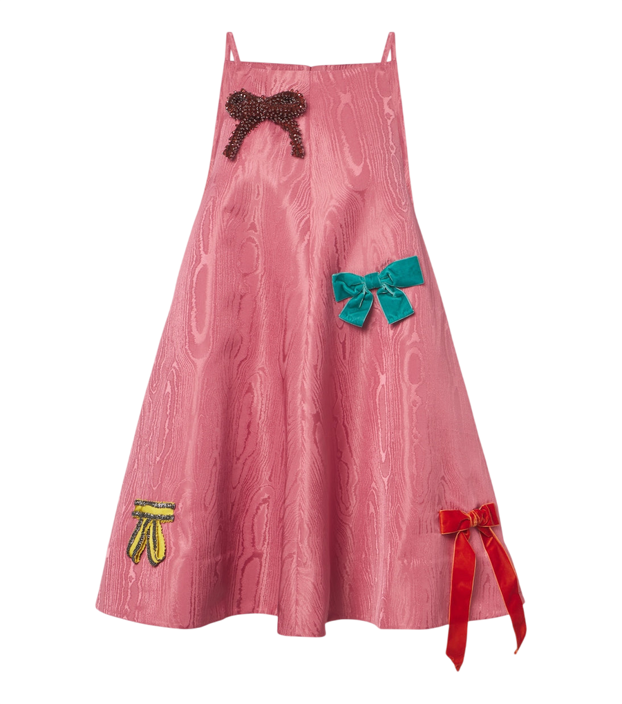 Alémais Valentina embellished moiré minidress