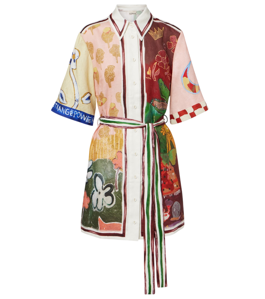 Robe chemise en lin Tangible Love Alémais x MLAK