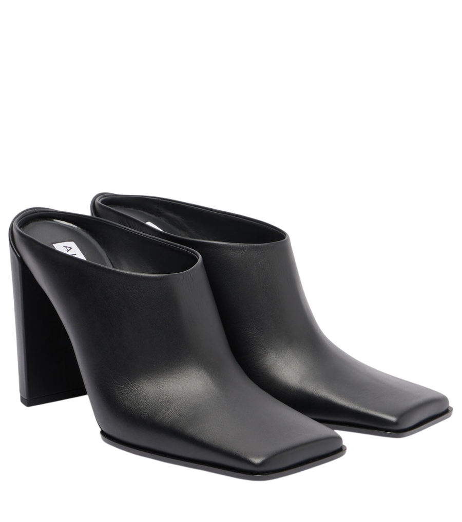 Alaïa 90 mules de couro