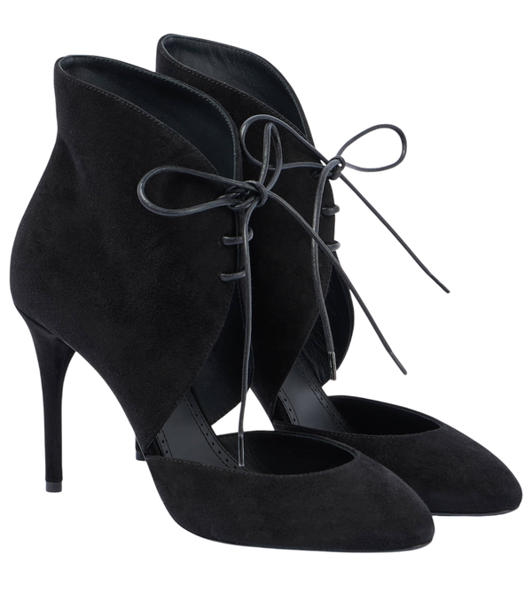 Alaïa 90 suede lace-up pumps
