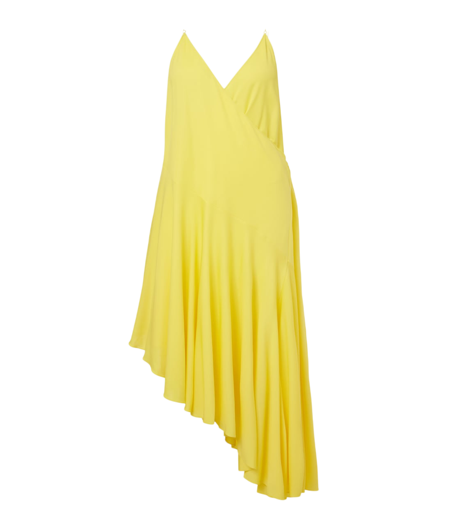 Alaïa Asymmetric jersey slip dress