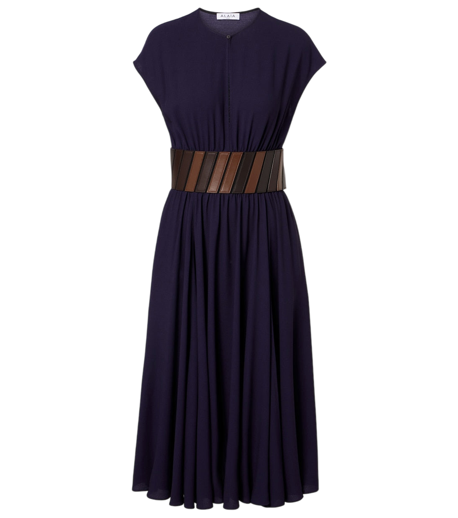 Alaïa Belted midi dress