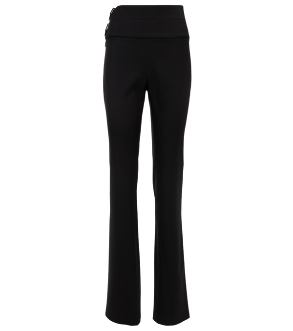 Alaïa Belted straight wool pants