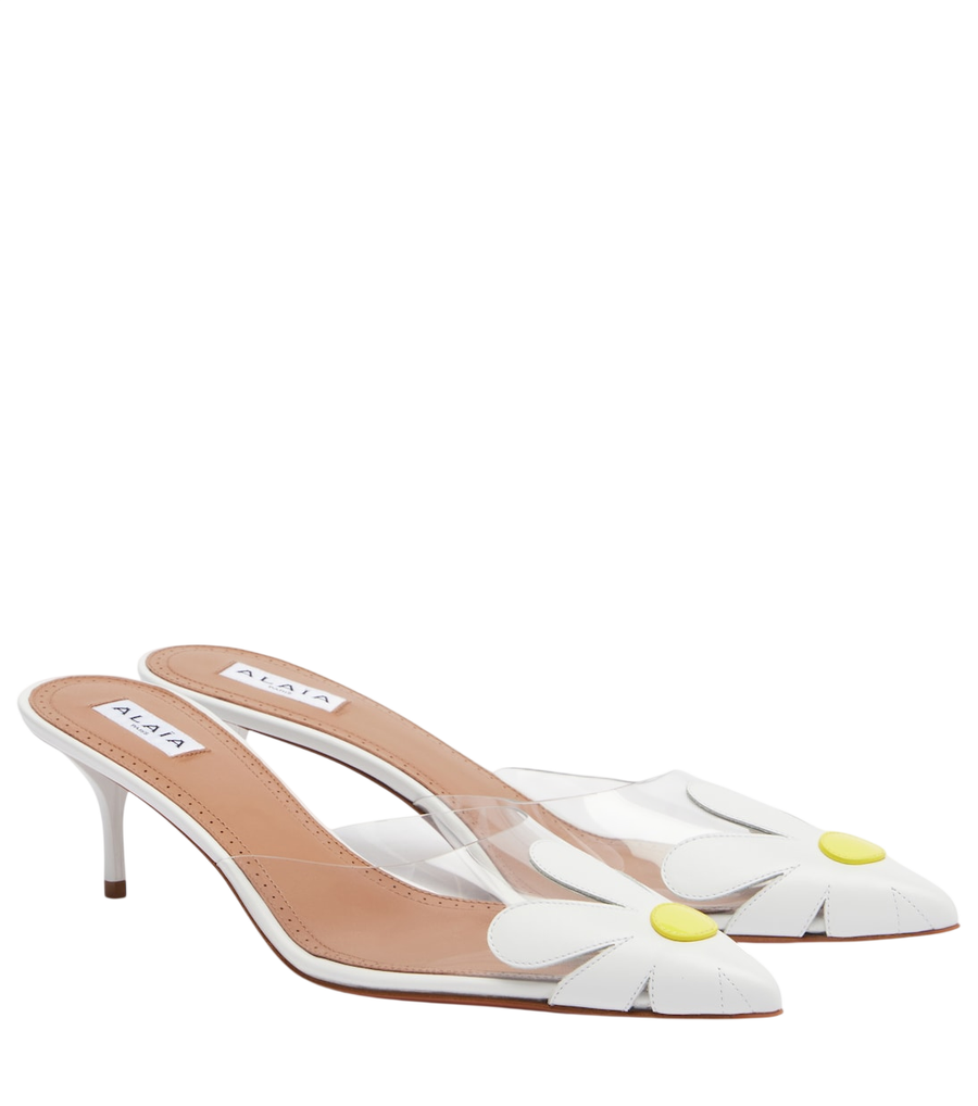 Alaïa Mules floreali Bloom