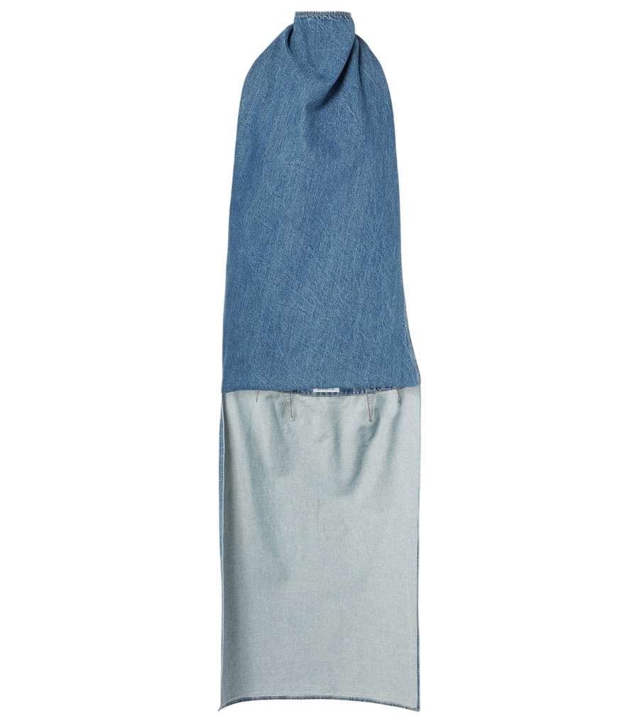 Alaïa Caped denim top