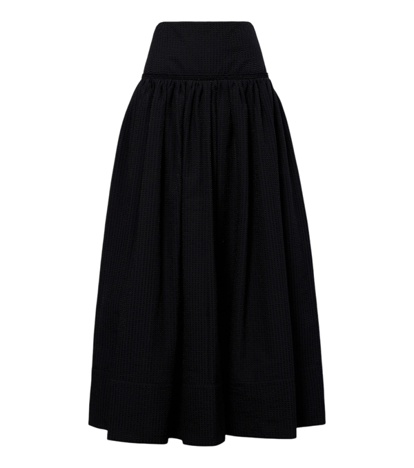 Alaïa Saia maxi em mistura de algodão