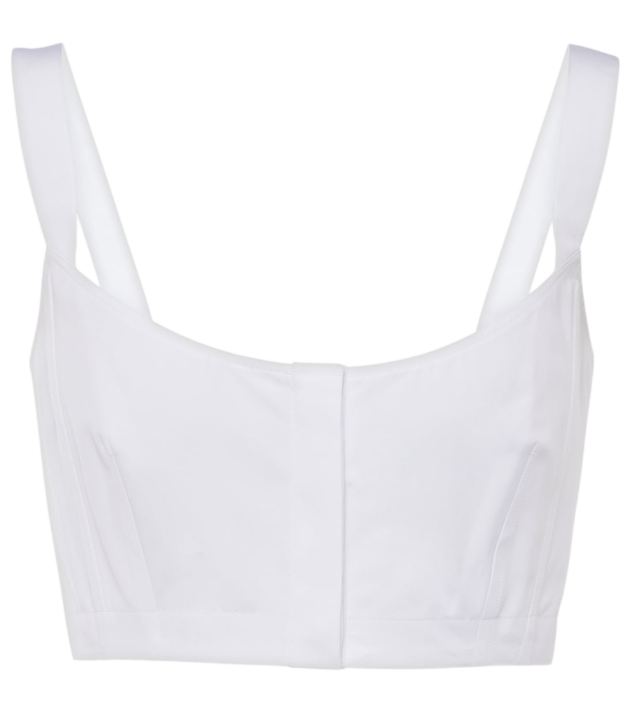 Alaïa Cotton crop top