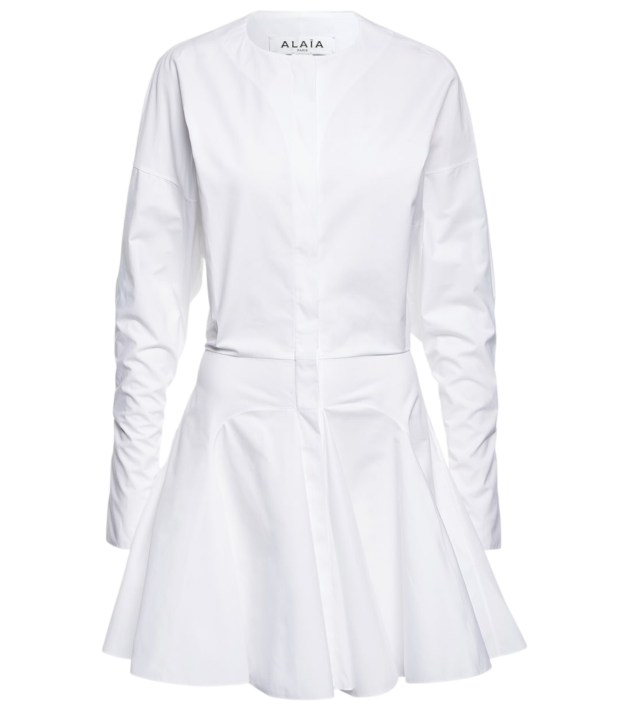 Alaïa Cotton poplin minidress