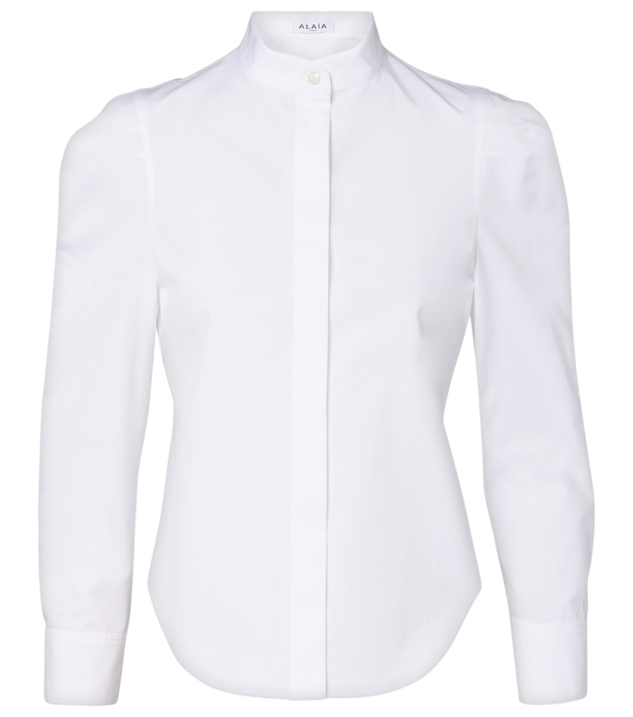 Chemise en popeline de coton Alaïa