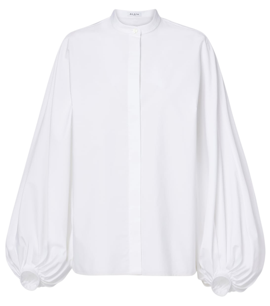 Camisa de popelina de algodón de Alaïa