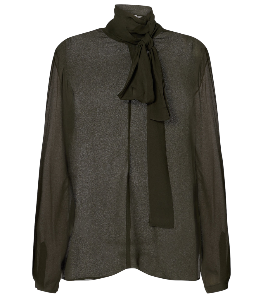 Blusa de crepé georgette de Alaïa