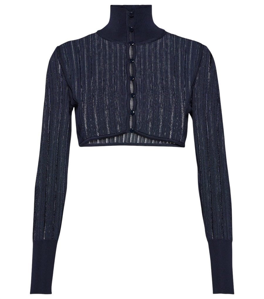 Alaïa Crinoline cropped cardigan