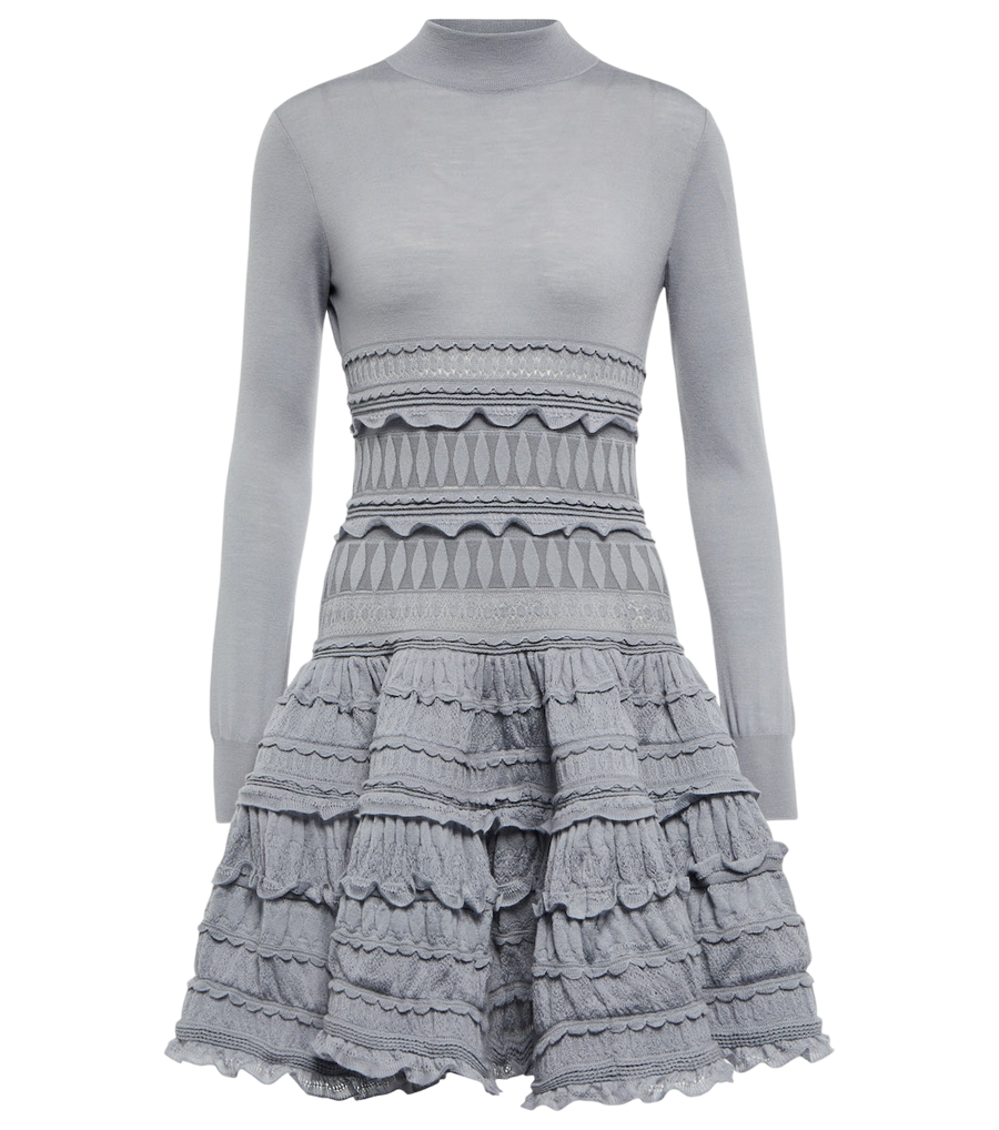 Alaïa Crinoline virgin wool minidress
