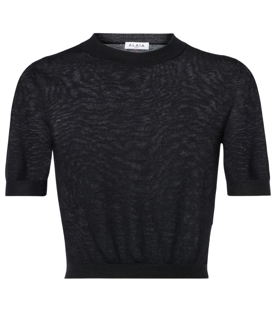 Alaïa Cropped cashmere top