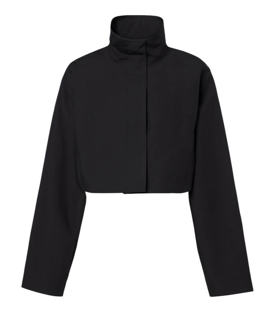 Alaïa Cropped cotton and silk jacket