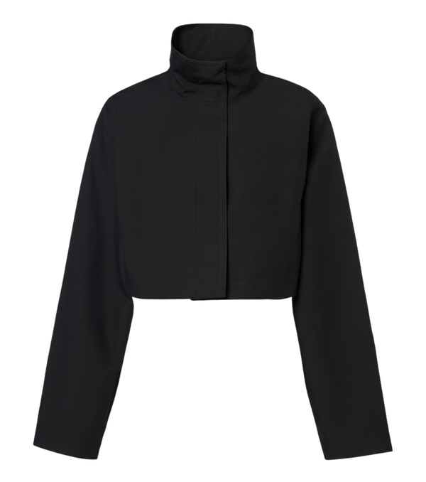 Alaïa Cropped cotton and silk jacket