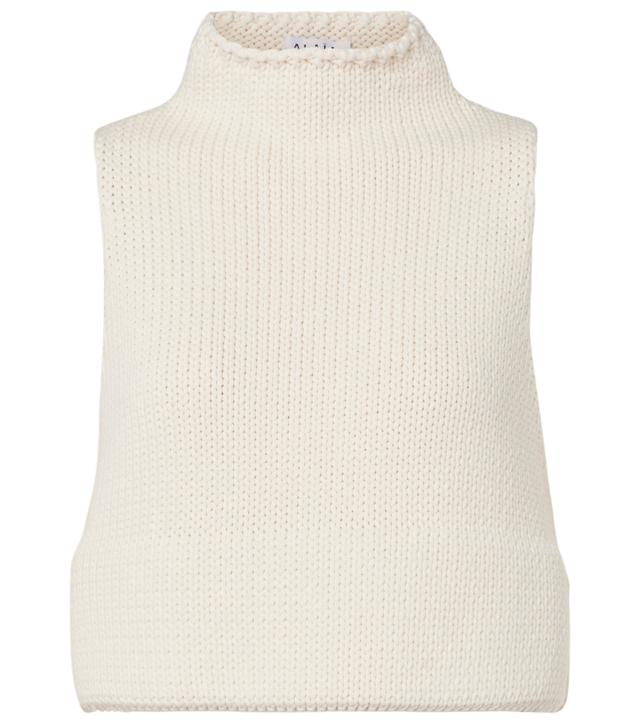 Haut court en mélange de coton Alaïa