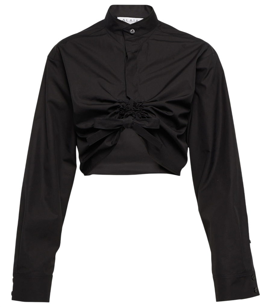 Alaïa Cropped cotton shirt