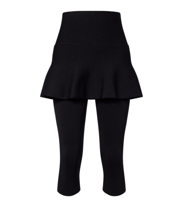Leggings raccourcis à basque Alaïa
