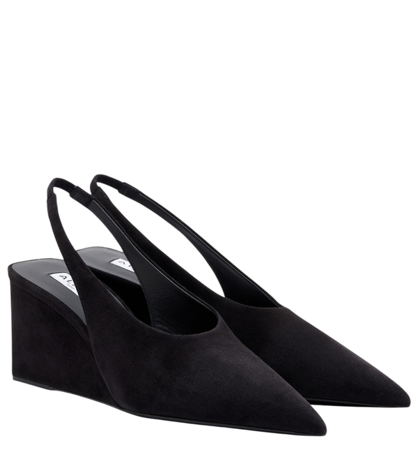 Alaïa Cube 75 sapatos de salto plataforma em camurça
