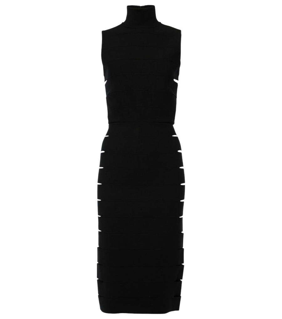 Robe midi ajourée Alaïa